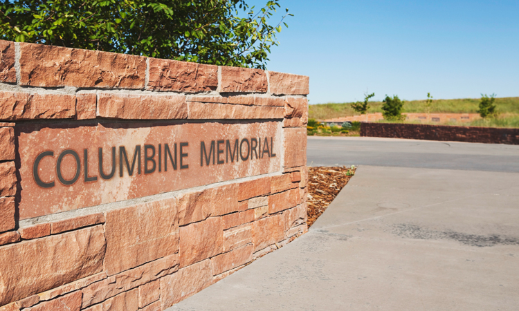 Columbine High School Memorial sign